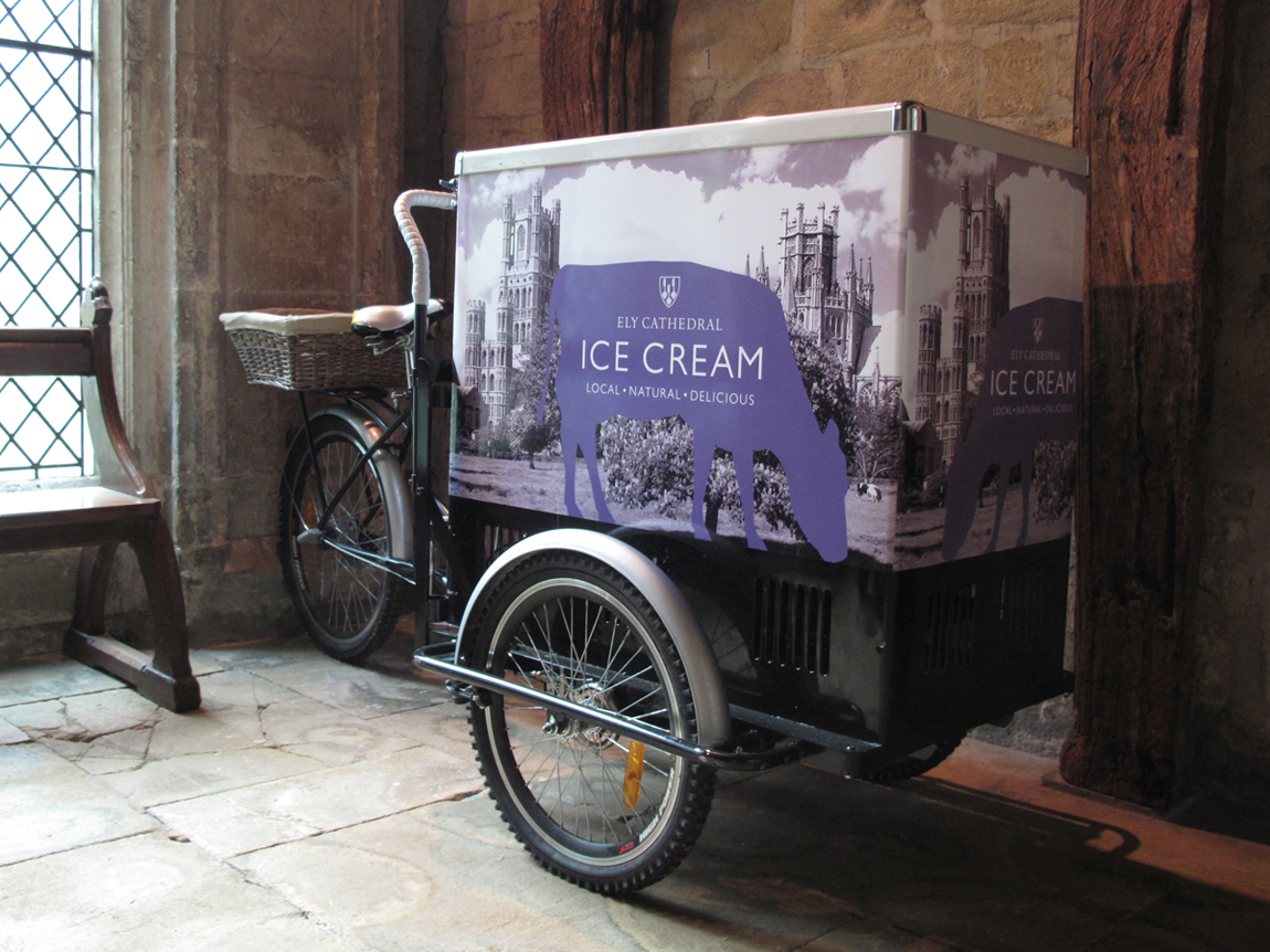 Ely Cathedral Shop icecream bike